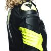 Dainese RACING 4 dámská sportovní kožená bunda černá/fluo-žlutá vel.38
